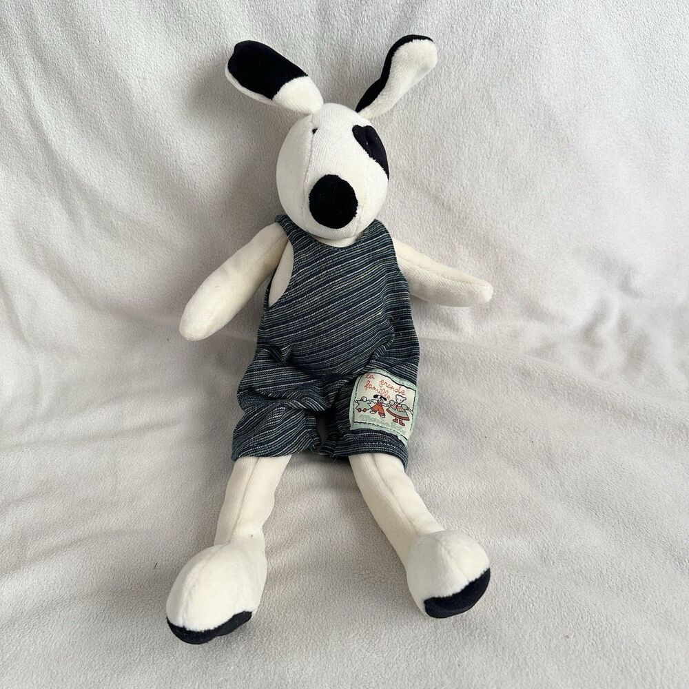 La Grande Famille Moulin Roty Julius the Dog Soft Plush Stuffed Animal Toy 14"